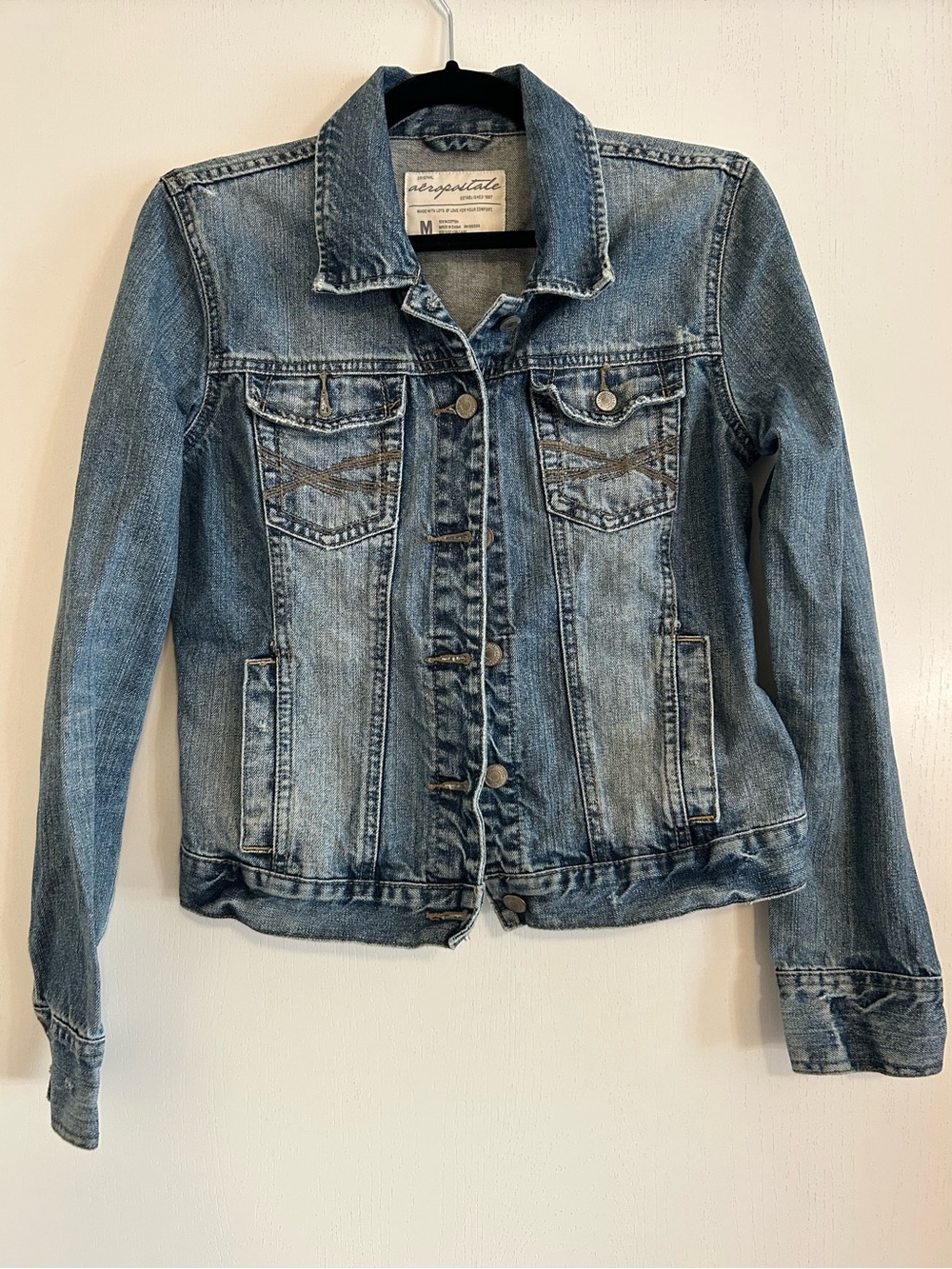 Aeropostale Cropped Denim Jean Jacket